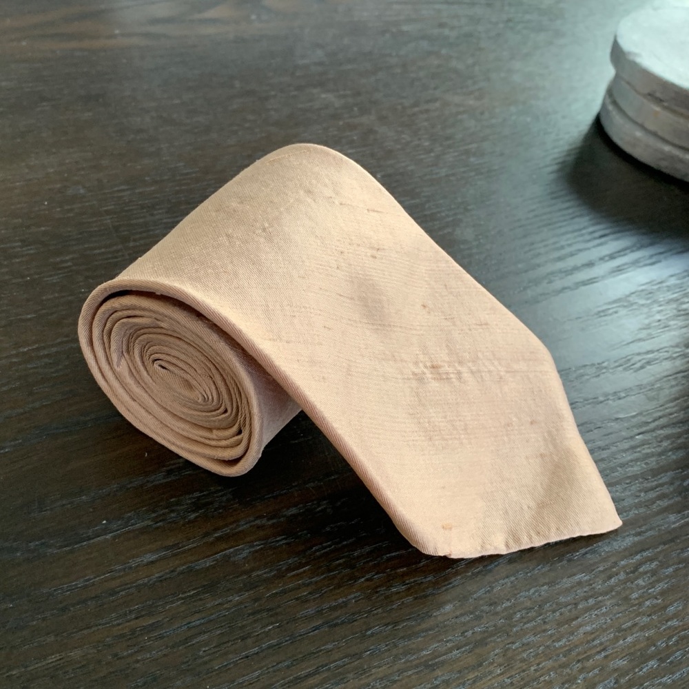 Givenchy Gold Distressed Tie 3.25”
